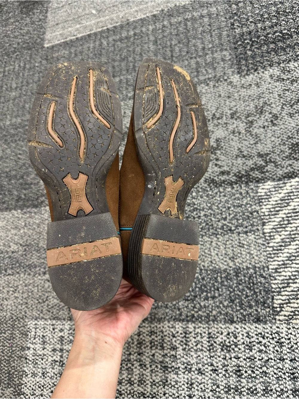 Ariat Round Up Ruidoso Square Toe Boots Size-7 - Picture 7 of 8